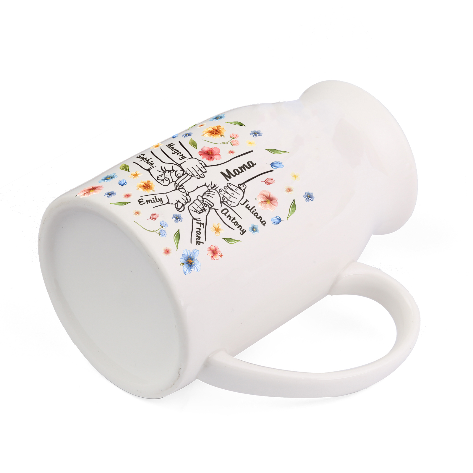 Personalised Ceramic Vase Custom 2-7 Names Moving Gift for Family/Friend | Jessemade