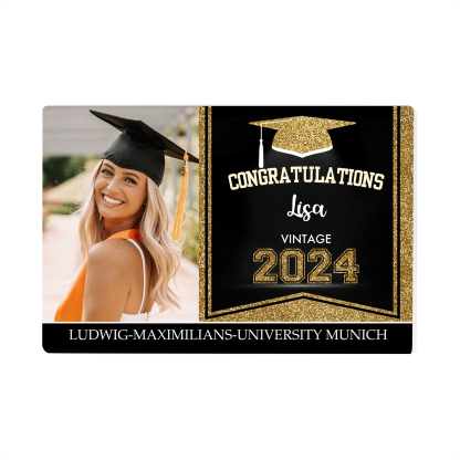 2024 Graduation Gifts Personalised Acrylic Ornaments with Customized Photo, Year, Name and Text Graduation Gifts for Her/Him