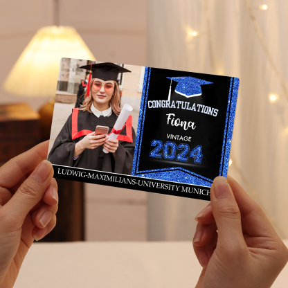 2024 Graduation Gifts Personalised Acrylic Ornaments with Customized Photo, Year, Name and Text Graduation Gifts for Her/Him