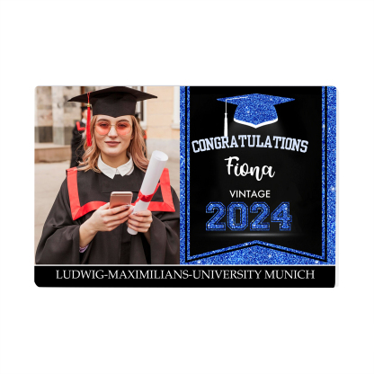 2024 Graduation Gifts Personalised Acrylic Ornaments with Customized Photo, Year, Name and Text Graduation Gifts for Her/Him