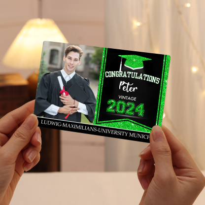 2024 Graduation Gifts Personalised Acrylic Ornaments with Customized Photo, Year, Name and Text Graduation Gifts for Her/Him