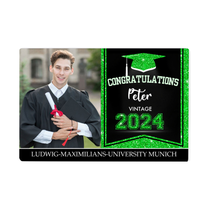 2024 Graduation Gifts Personalised Acrylic Ornaments with Customized Photo, Year, Name and Text Graduation Gifts for Her/Him