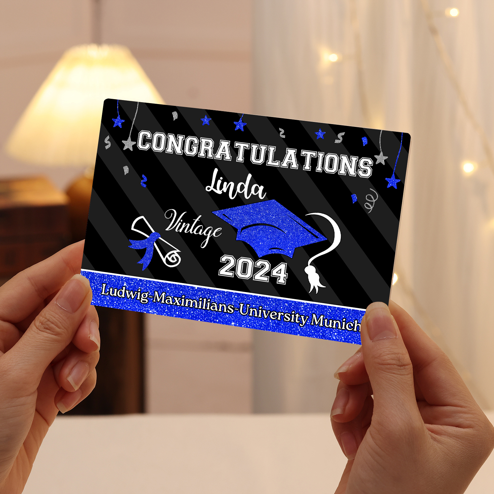 2024 Graduation Gifts Personalised Acrylic Ornaments with Customized Year, Name and Text Graduation Gifts for Her/Him