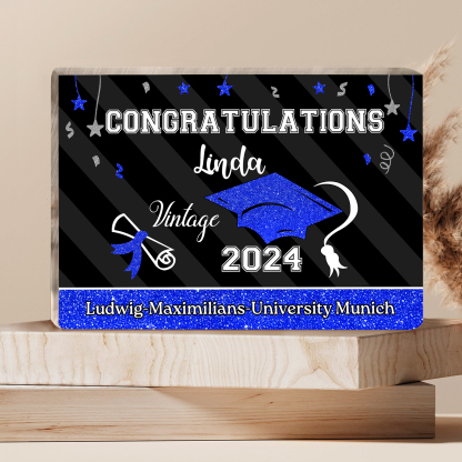 2024 Graduation Gifts Personalised Acrylic Ornaments with Customized Year, Name and Text Graduation Gifts for Her/Him