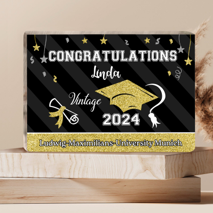 2024 Graduation Gifts Personalised Acrylic Ornaments with Customized Year, Name and Text Graduation Gifts for Her/Him