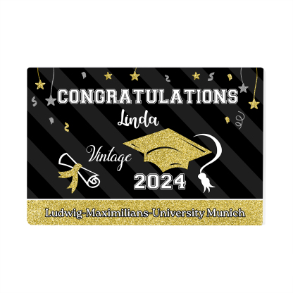 2024 Graduation Gifts Personalised Acrylic Ornaments with Customized Year, Name and Text Graduation Gifts for Her/Him