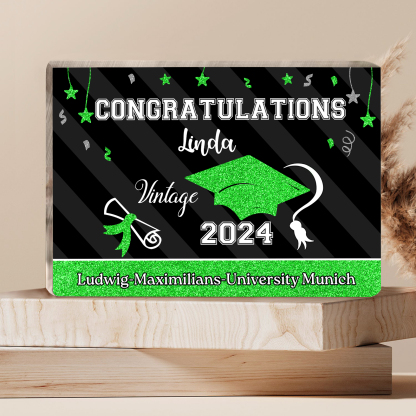 2024 Graduation Gifts Personalised Acrylic Ornaments with Customized Year, Name and Text Graduation Gifts for Her/Him