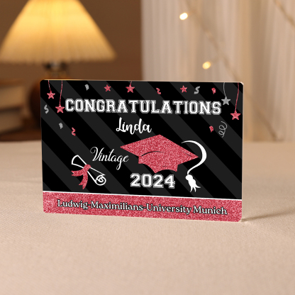 2024 Graduation Gifts Personalised Acrylic Ornaments with Customized Year, Name and Text Graduation Gifts for Her/Him