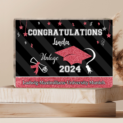 2024 Graduation Gifts Personalised Acrylic Ornaments with Customized Year, Name and Text Graduation Gifts for Her/Him
