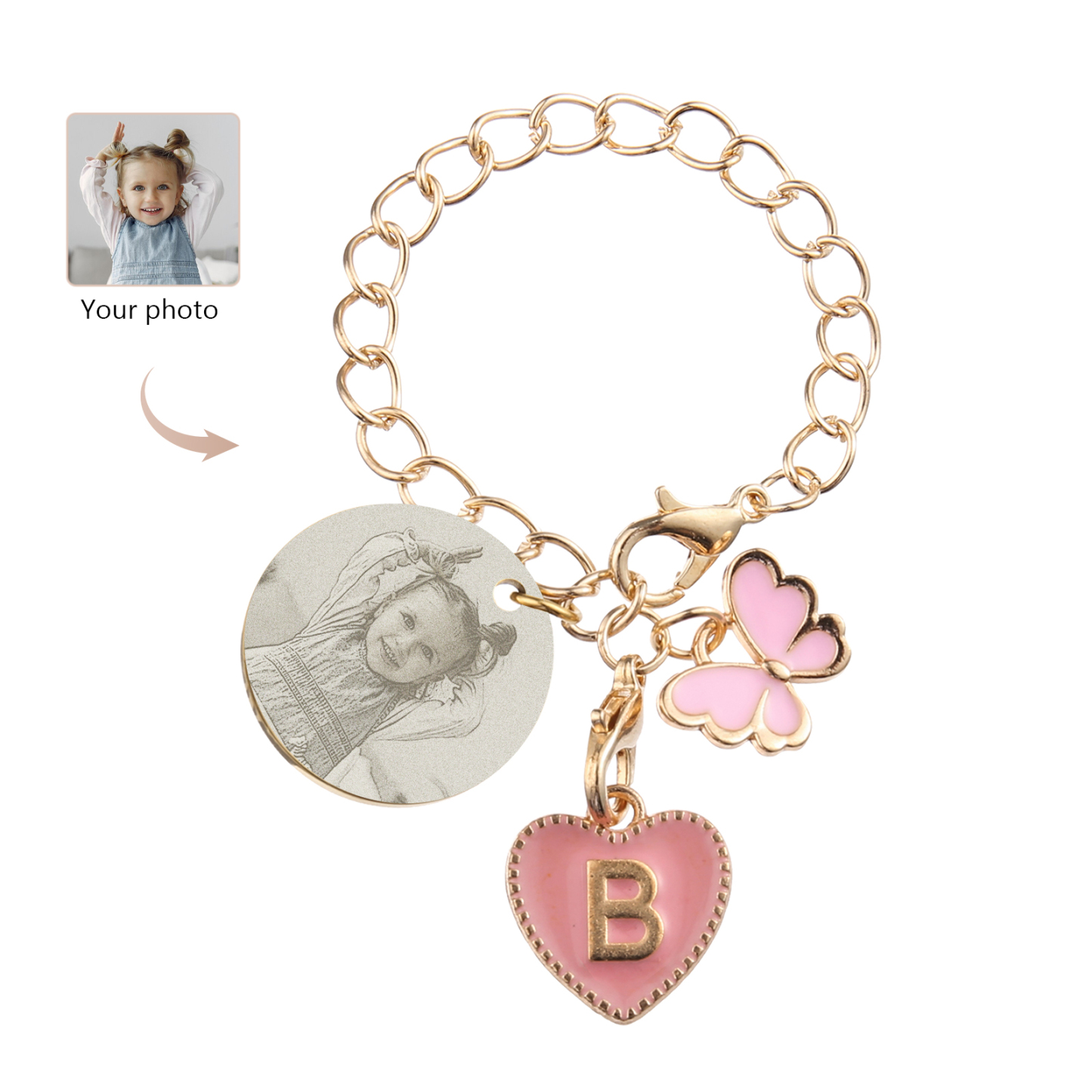 Personalized Customized Photo Stainless Steel Pendant With Exquisite As A Back-To-School Gift For Daughter