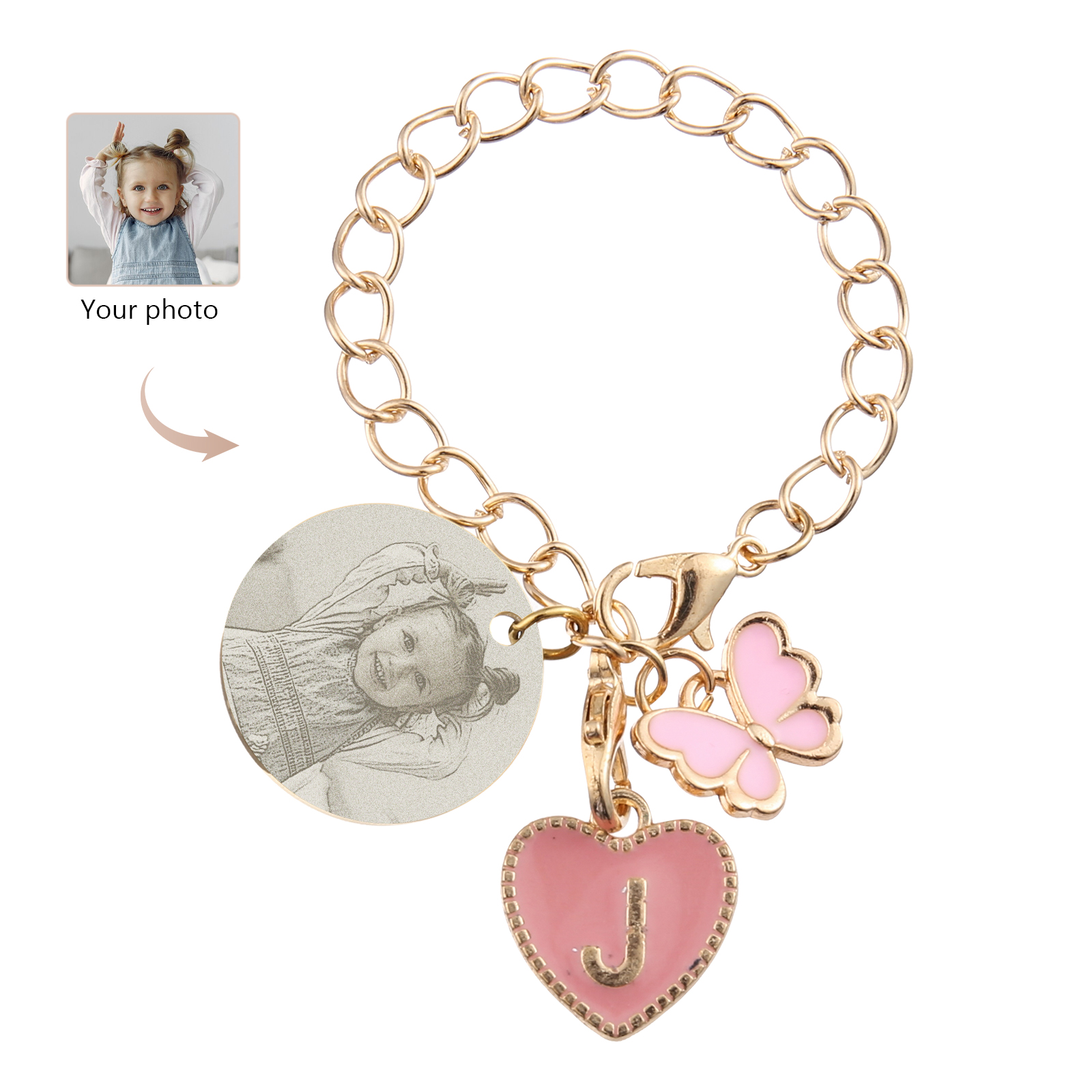 Personalized Customized Photo Stainless Steel Pendant With Exquisite As A Back-To-School Gift For Daughter