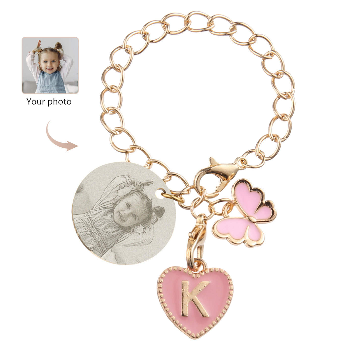 Personalized Customized Photo Stainless Steel Pendant With Exquisite As A Back-To-School Gift For Daughter