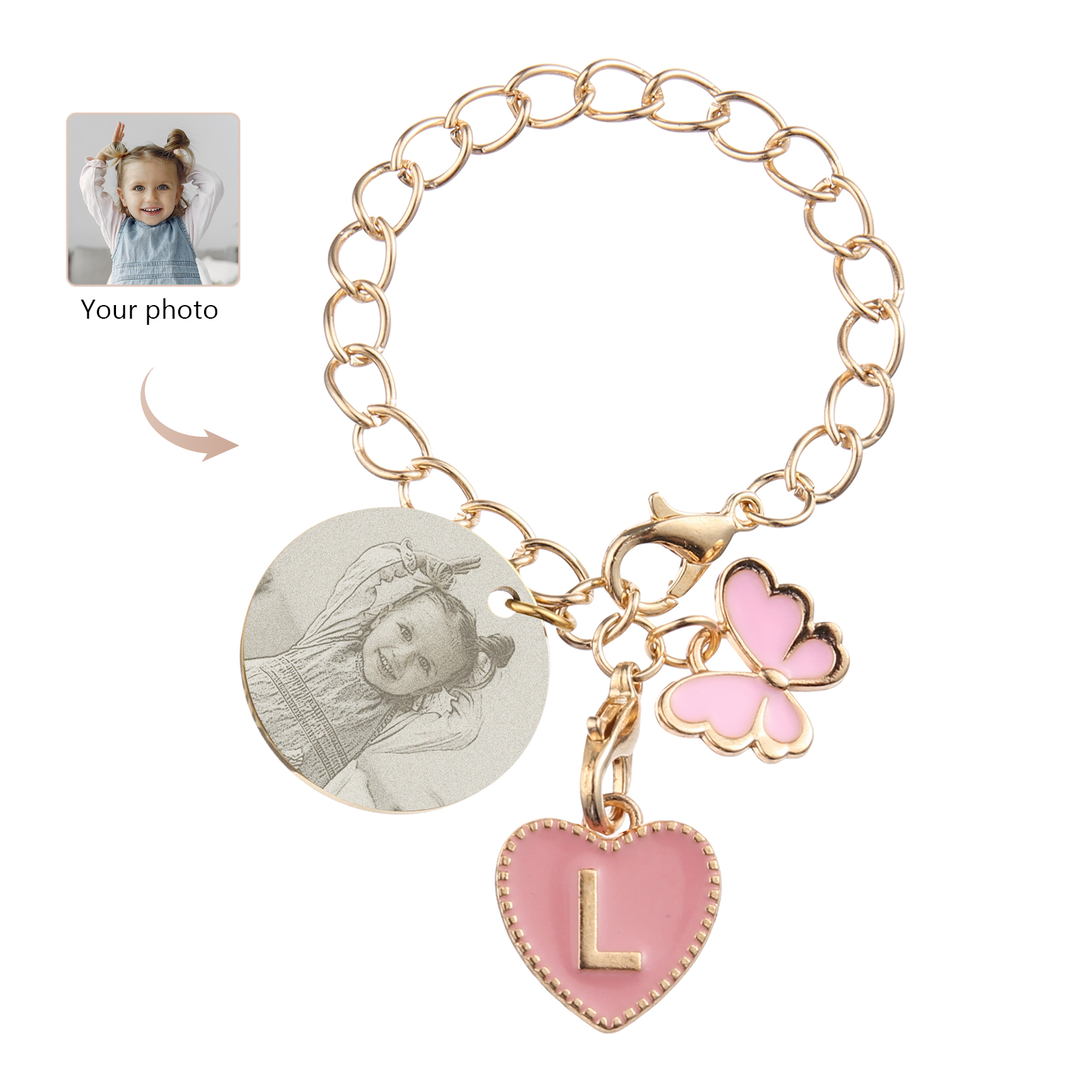 Personalized Customized Photo Stainless Steel Pendant With Exquisite As A Back-To-School Gift For Daughter
