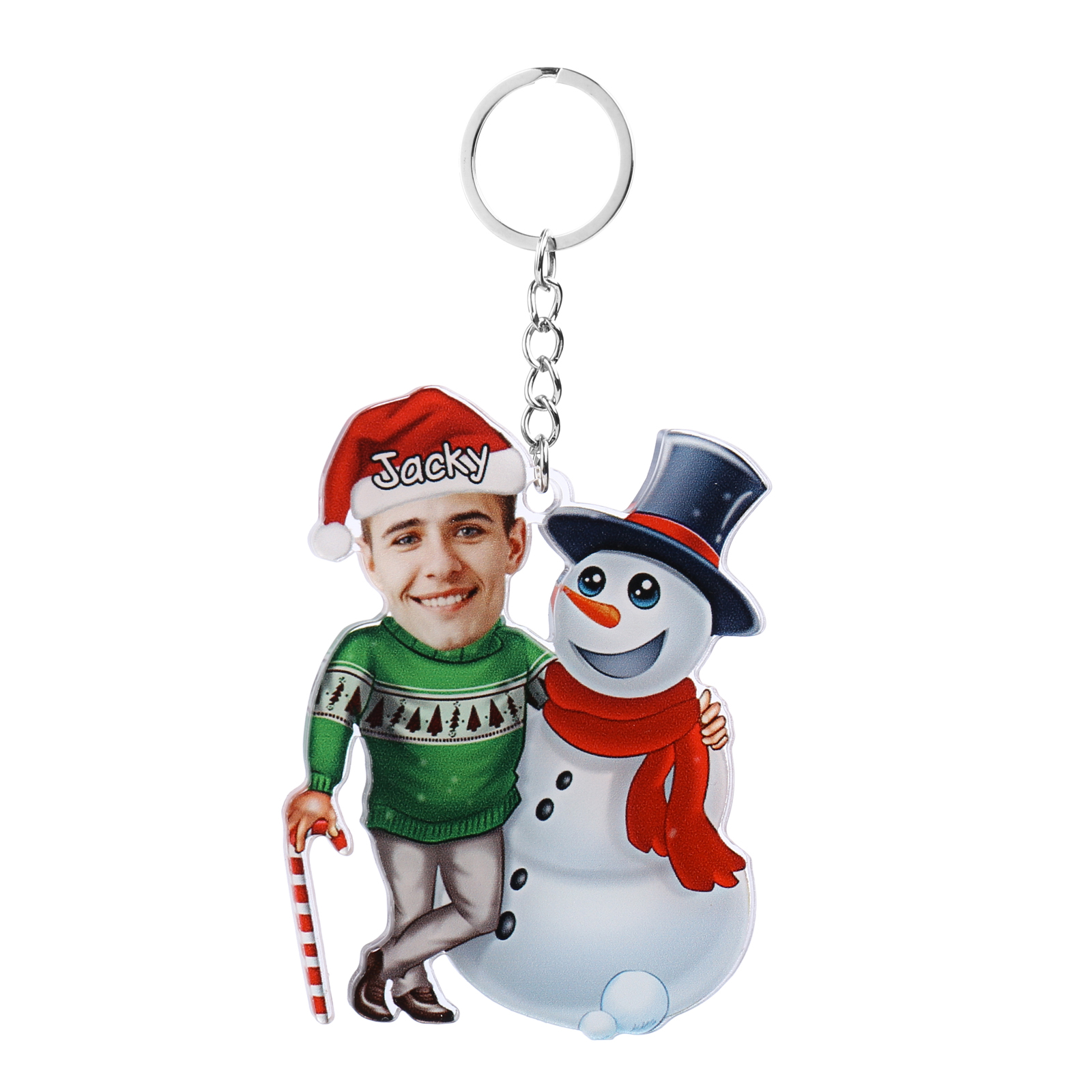 Personalised Christmas Family Ornament with Custom 6 Names & 6 Photos Christmas Hanging Ornament Gift for Family| Jessmade