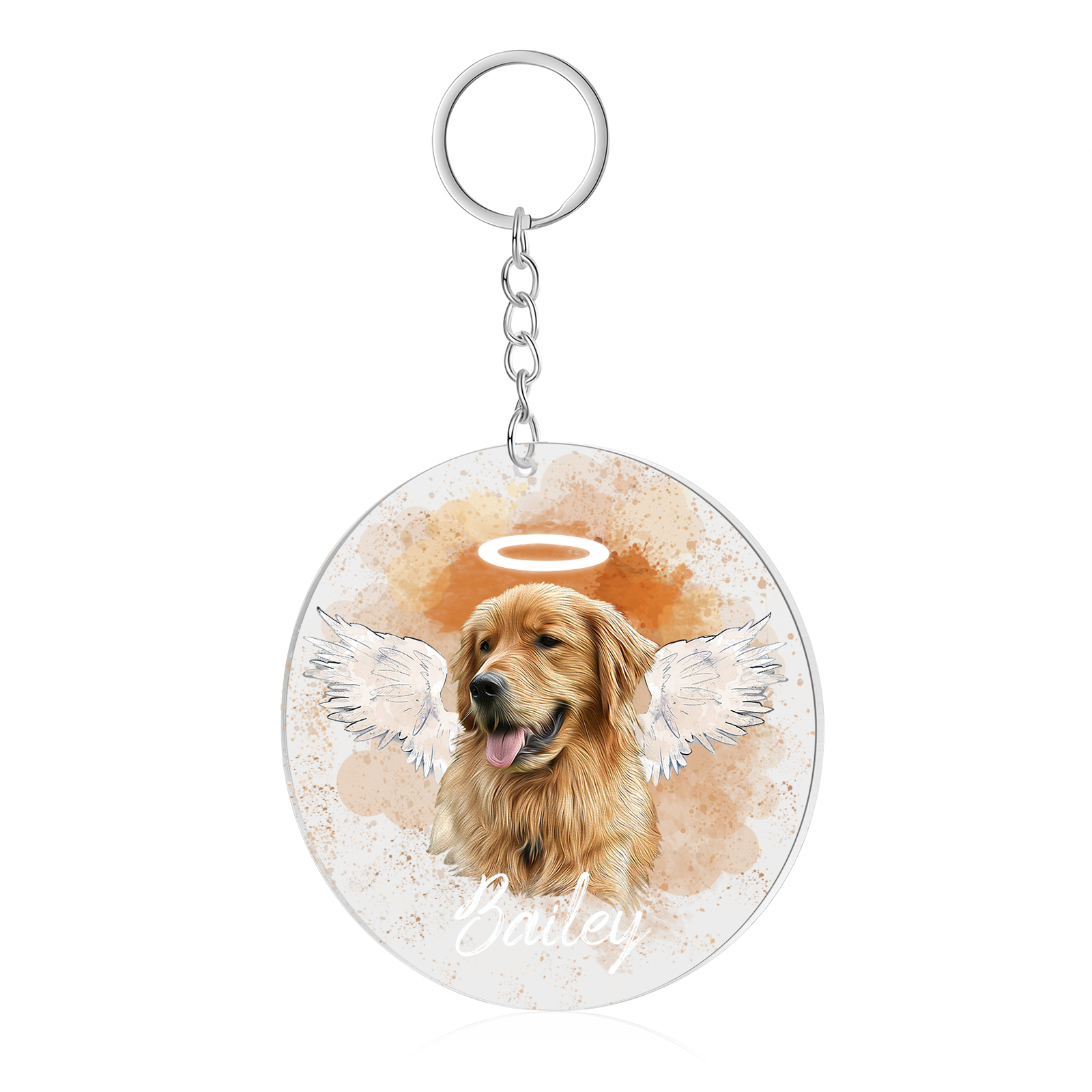 Personalized Memorial Ornament with Pet's Photo – Gift for Pet Lovers – "Forever in My Heart" | Jessmade