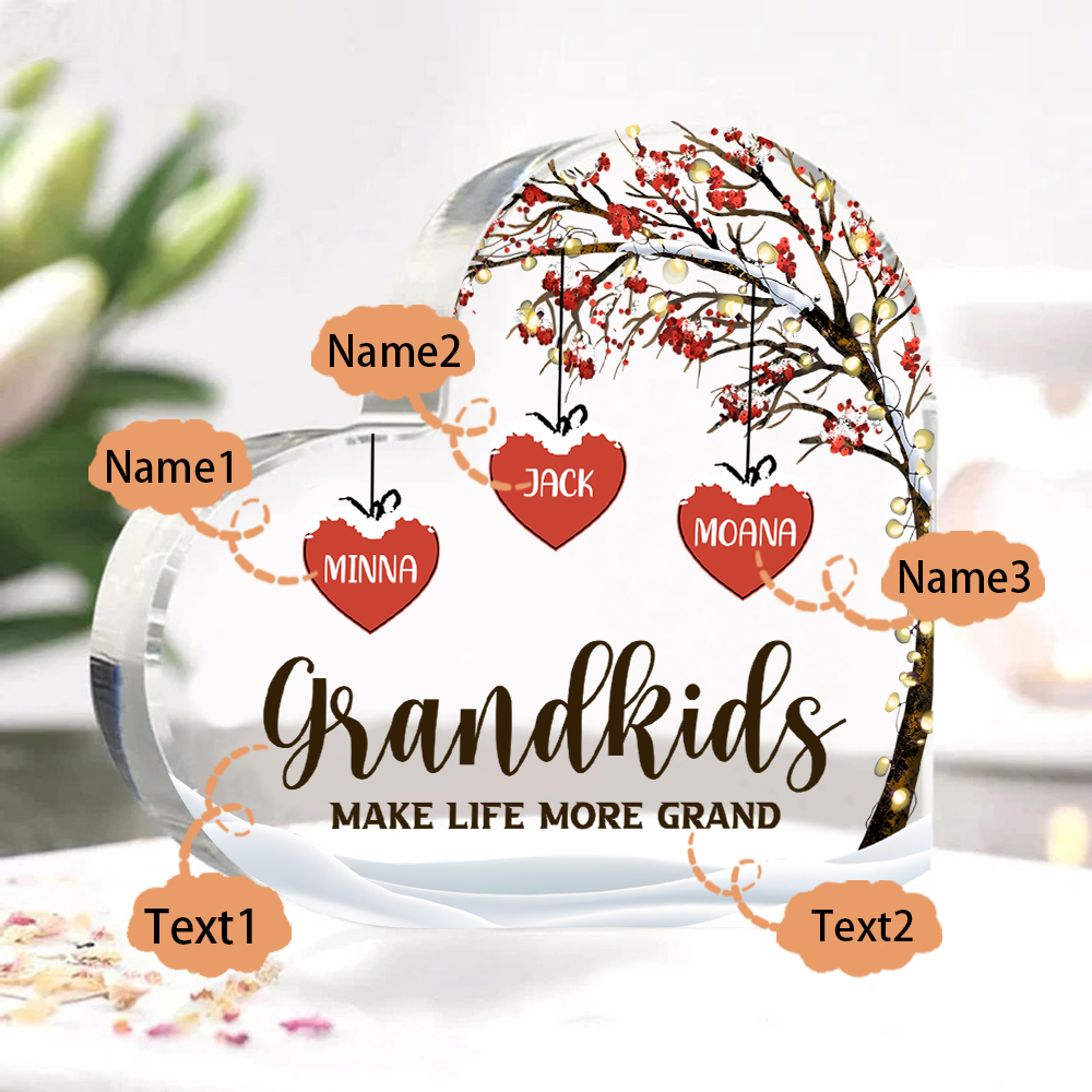 Personalised Christmas Hanging Ornament with Custom 1-12 Names Christmas Gift for Nan | Jessmade