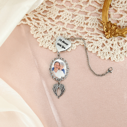 Personalised Memorial Ornament with Custom Photo & Name Stainless Steel Ornament for Family | Jessemade