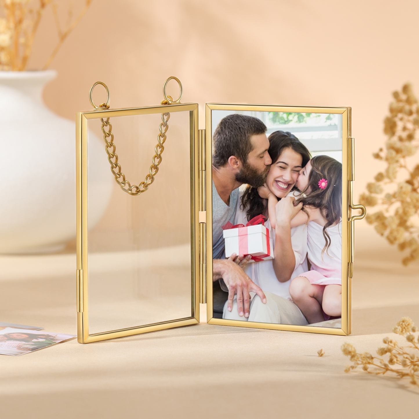 Personalised Mini Photo Ornament Openable Photo Frame Romantic Valentine's gift for Lover | Jessemade