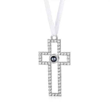 Personalized Photo Projection Cross Ornament – A Heartfelt Christmas Gift for Family | Jessemade