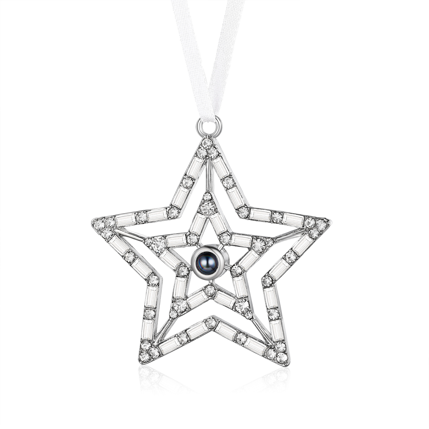 Personalised Double-Layer Star Photo Projection Ornament – A Memorable Christmas Gift for Family | Jessemade
