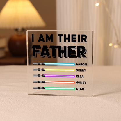 Personalised Acrylic Plaque for Dad – Custom 1 Text & 5 Names Gift for Dad | Jessemade