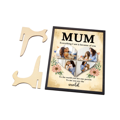 Personalised 4 Photos Wooden Ornament Ornament for Mother's Day | Jessemade