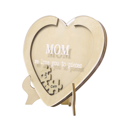 2 Names & 2 Texts Personalised Wooden Acrylic Ornament for Mum | Jessemade
