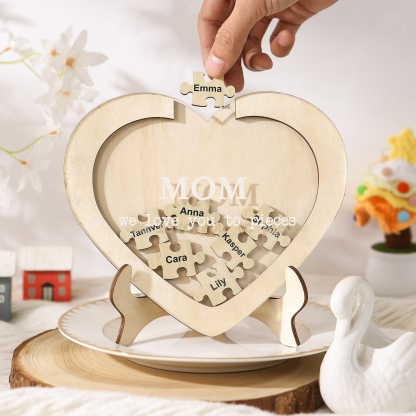 7 Names & 2 Texts Personalised Wooden Acrylic Ornament for Mum | Jessemade