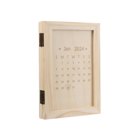 4 Names Personalised Wooden Frame with Photo and Date - Father’s Day Gift | Jessemade