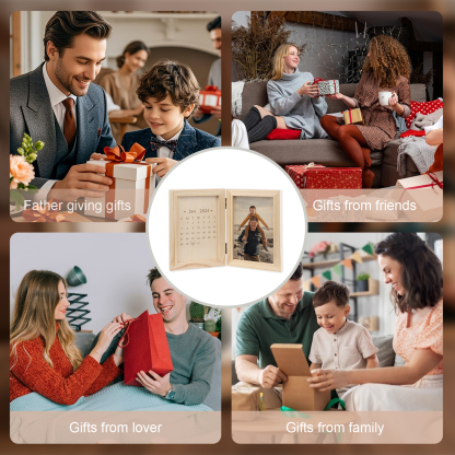 Personalised Wooden Frame with Photo and Date - Father’s Day Gift | Jessemade