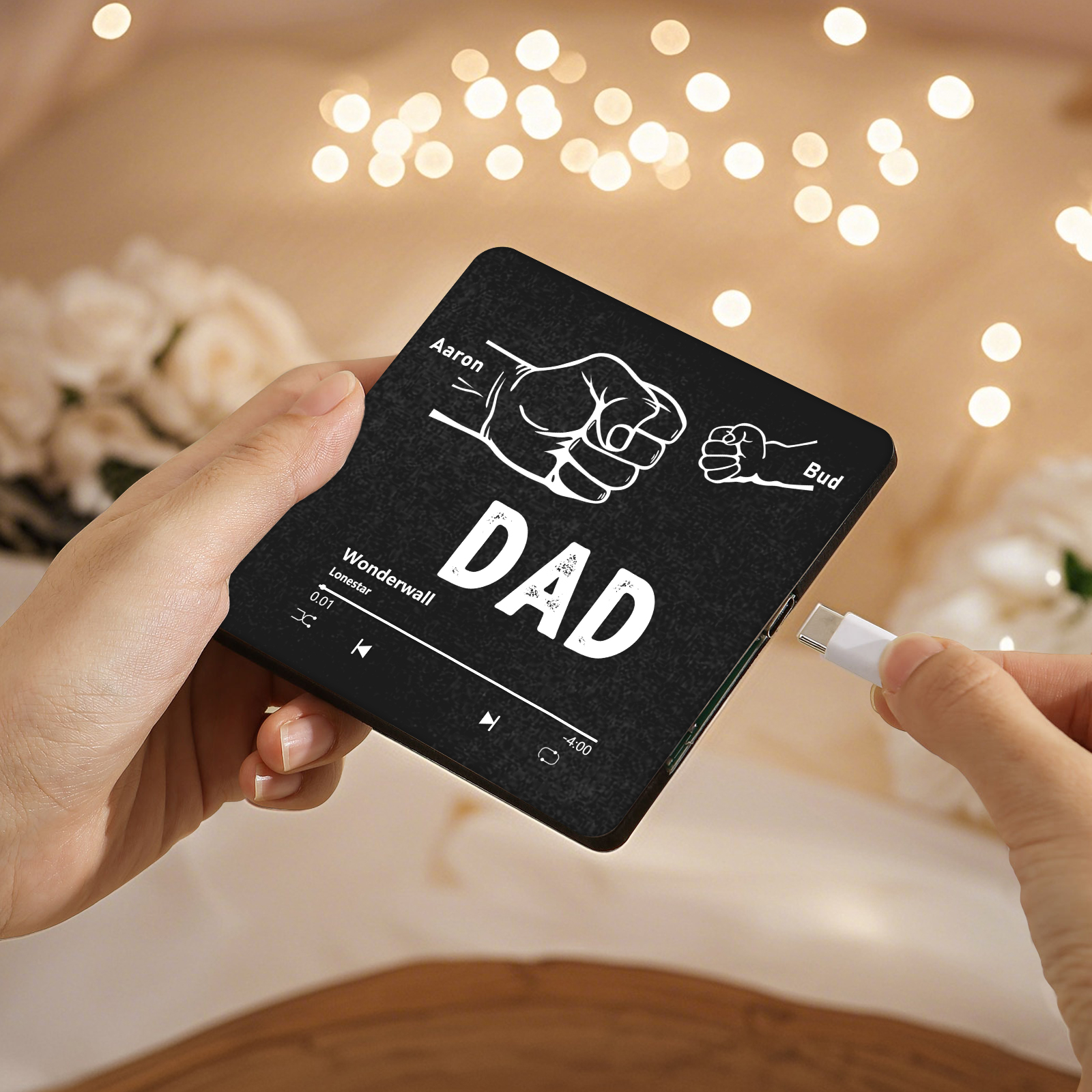 Personalised Music Fridge Magnet with Favourite Song & Names – Thoughtful Family Keepsake | Jessemade