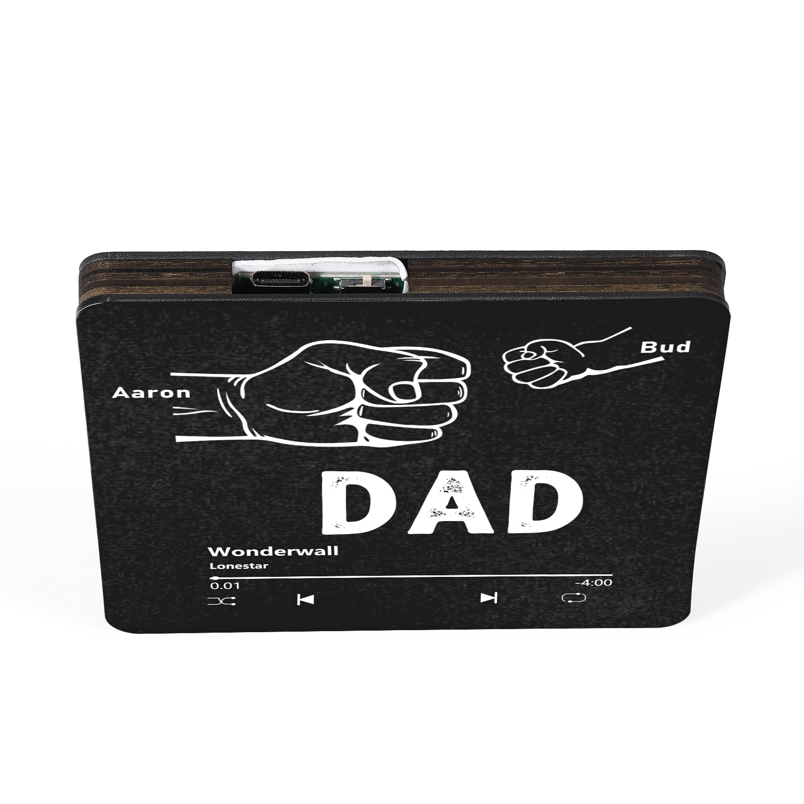 Personalised Music Fridge Magnet with Favourite Song & Names – Thoughtful Family Keepsake | Jessemade