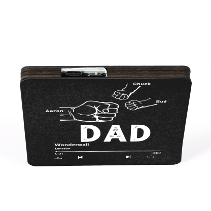 3 Names Personalised Music Fridge Magnet with Favourite Song – Thoughtful Family Keepsake | Jessemade