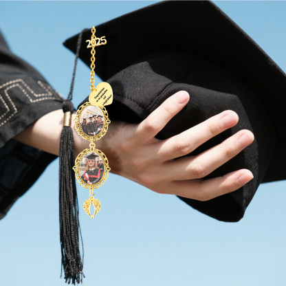 2 Photos Personalised Graduation Hanging Ornament  – Custom Gift for Graduates | Jessemade