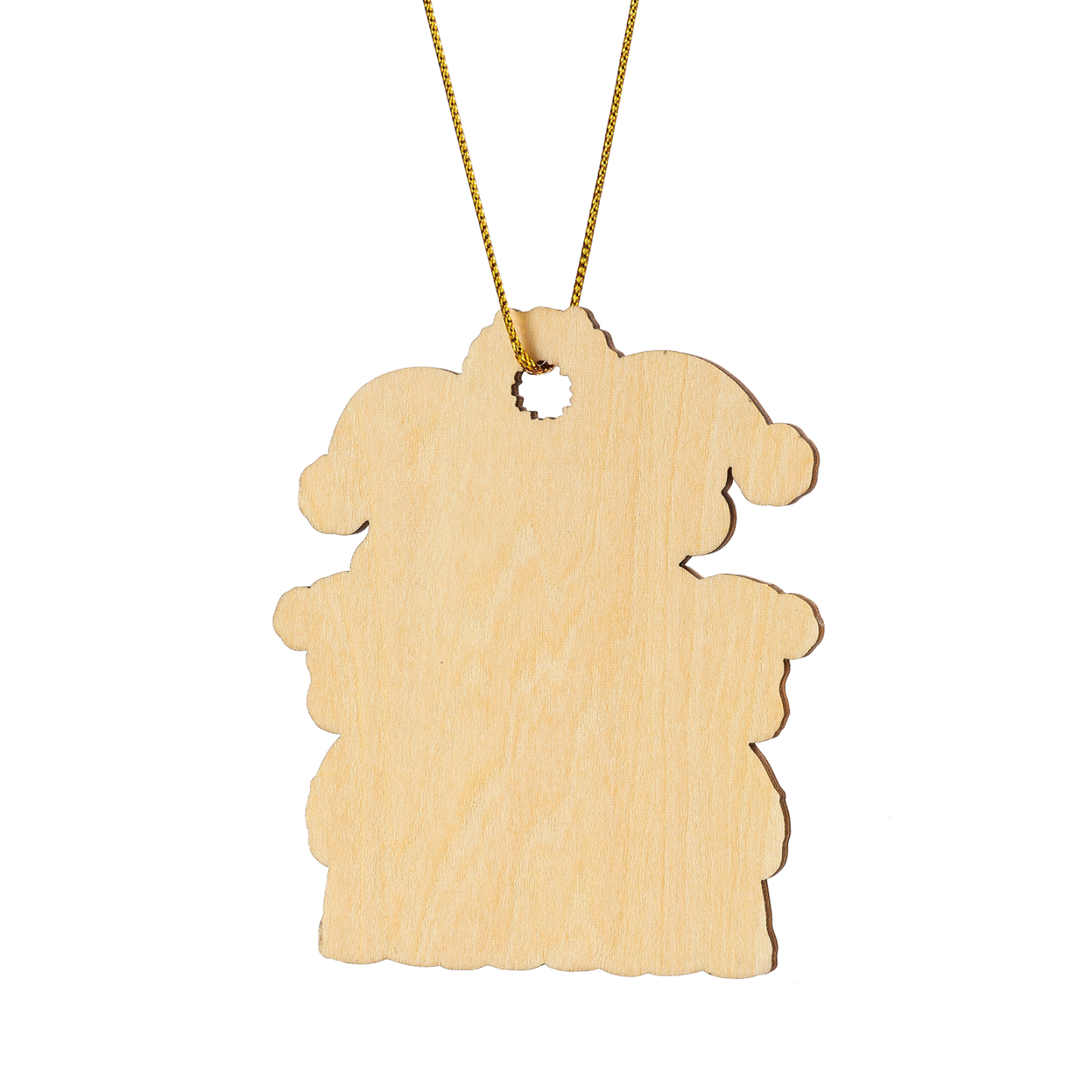 Personalised Cartoon Family Wooden Xmas Ornament