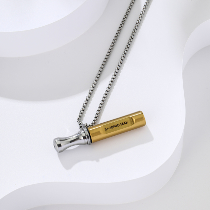 Anxiety Relief Stainless Steel Breathing Necklace