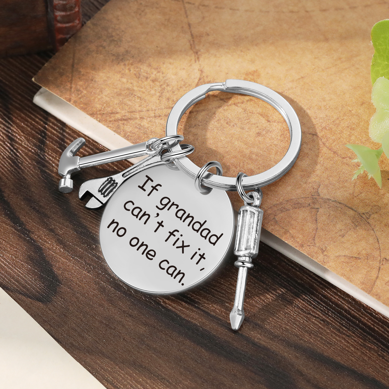 Personalized Hammer Screwdriver Wrench Tools Keychain Special Gift For Grandad-Father's Day Gift