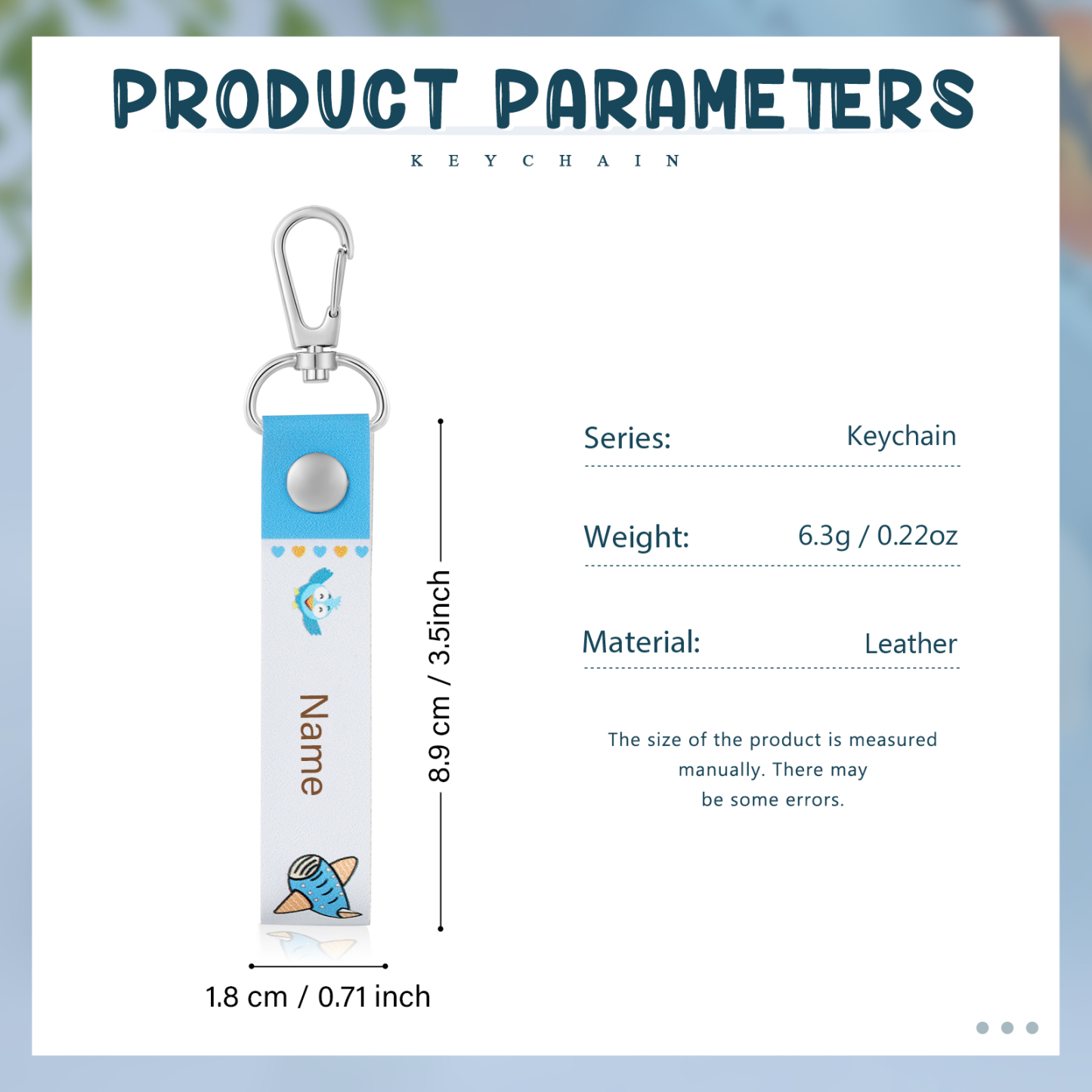 Personalized Cute Letter Bag Keychain, Children'S Back To School Gift, For Daughter/Son