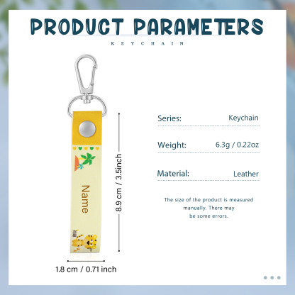 Personalized Cute Letter Bag Keychain, Children'S Back To School Gift, For Daughter/Son