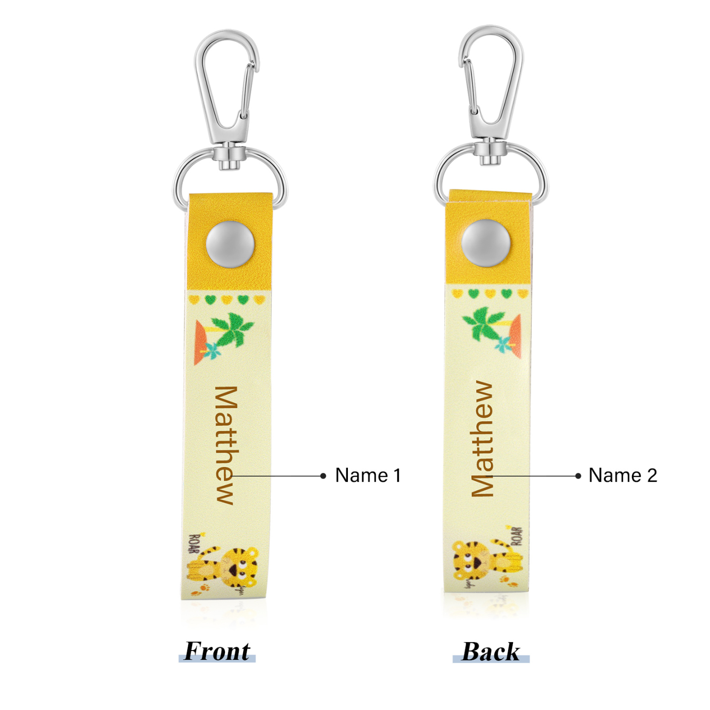 Personalized Cute Letter Bag Keychain, Children'S Back To School Gift, For Daughter/Son