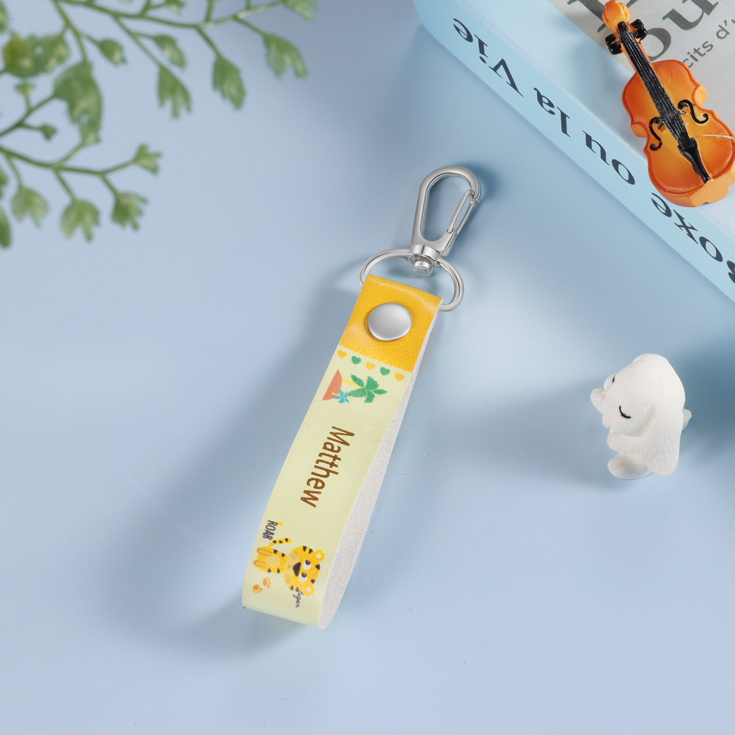 Personalized Cute Letter Bag Keychain, Children'S Back To School Gift, For Daughter/Son