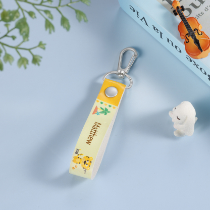 Personalized Cute Letter Bag Keychain, Children'S Back To School Gift, For Daughter/Son