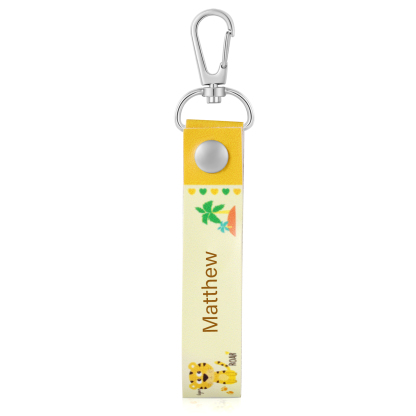 Personalized Cute Letter Bag Keychain, Children'S Back To School Gift, For Daughter/Son