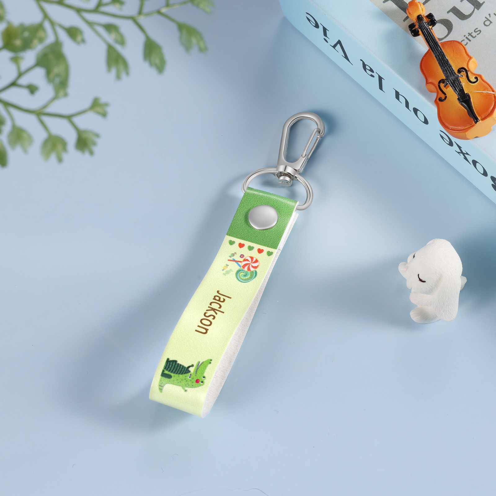 Personalized Cute Letter Bag Keychain, Children'S Back To School Gift, For Daughter/Son