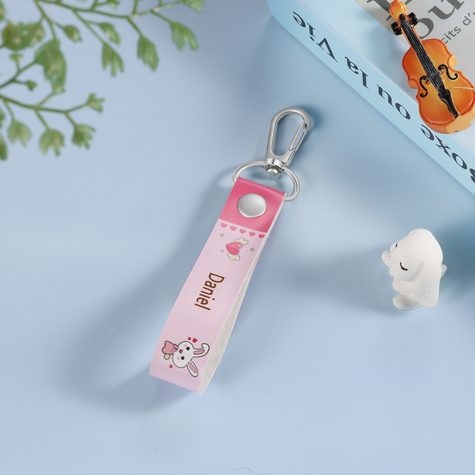 Personalized Cute Letter Bag Keychain, Children'S Back To School Gift, For Daughter/Son