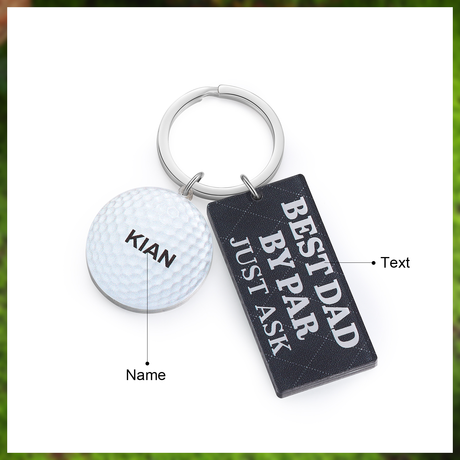 1 Name - Personalised Acrylic Keyring Five Colors to Choose From Back to School Gift for Kids