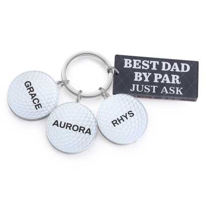 3 Names - Personalised Acrylic Keyring Five Colors to Choose From Back to School Gift for Kids
