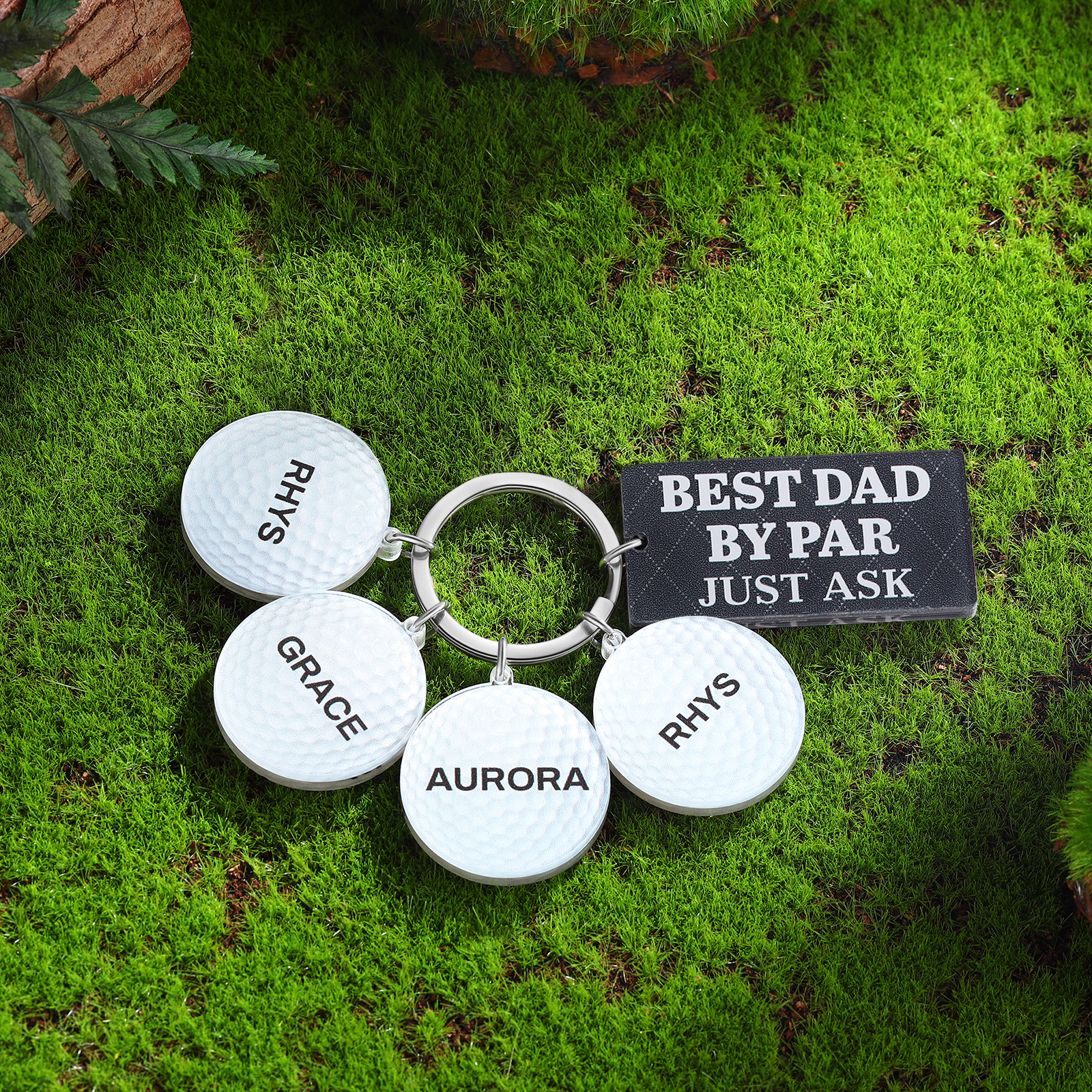 4 Names - Personalised Acrylic Keyring Five Colors to Choose From Back to School Gift for Kids