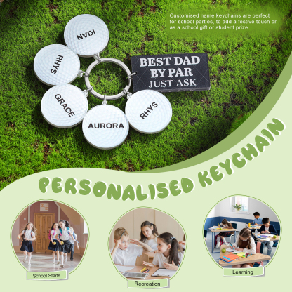 5 Names - Personalised Acrylic Keyring Five Colors to Choose From Back to School Gift for Kids