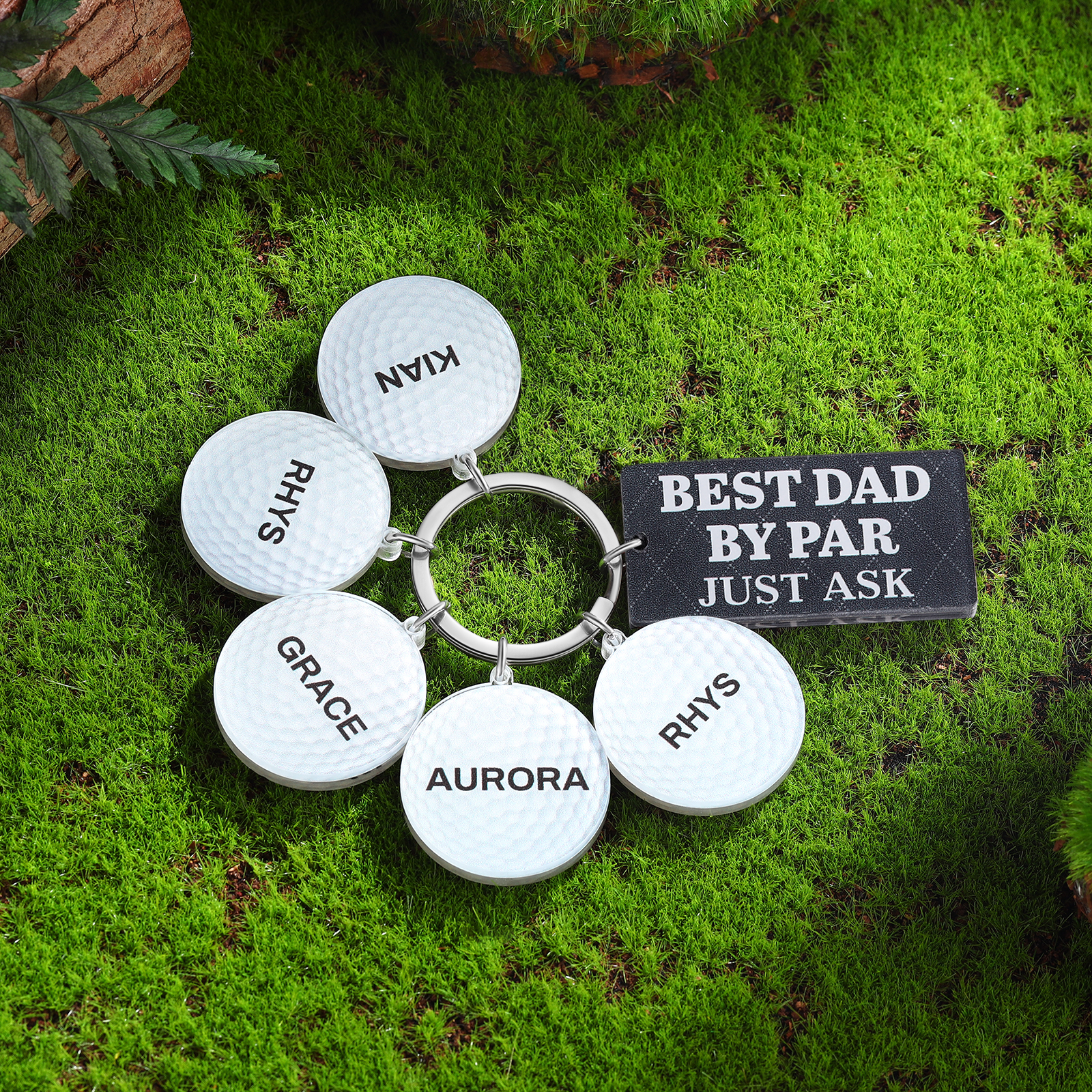 5 Names - Personalised Acrylic Keyring Five Colors to Choose From Back to School Gift for Kids